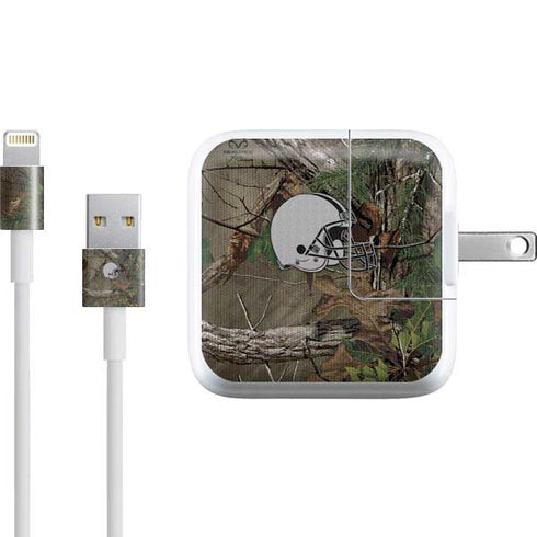 NFL Cleveland Browns Realtree Xtra Green Camo iPad Charger (10W USB) Skin