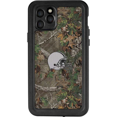 NFL Cleveland Browns Realtree Xtra Green Camo iPhone 11 Pro Waterproof Case