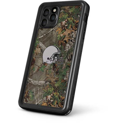 NFL Cleveland Browns Realtree Xtra Green Camo iPhone 11 Pro Waterproof Case