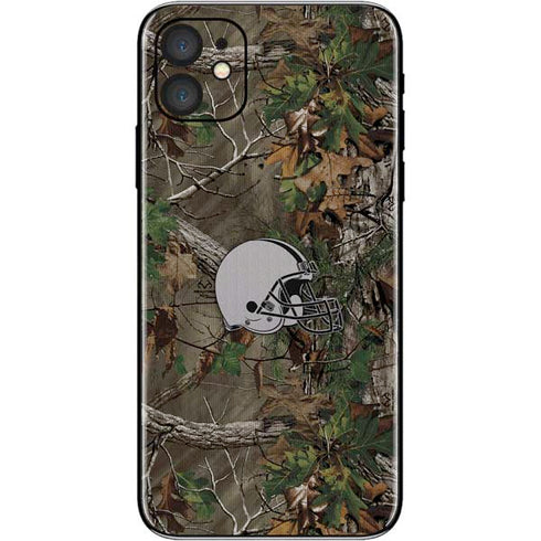 NFL Cleveland Browns Realtree Xtra Green Camo iPhone 11 Skin