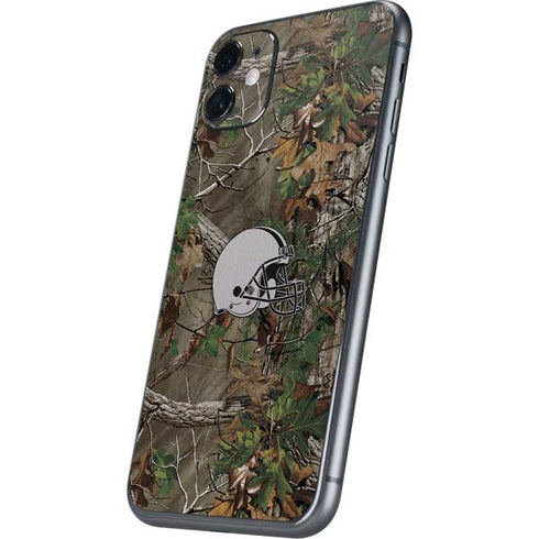 NFL Cleveland Browns Realtree Xtra Green Camo iPhone 11 Skin