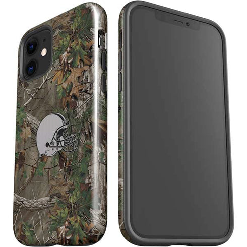 NFL Cleveland Browns Realtree Xtra Green Camo iPhone 12 Impact Case