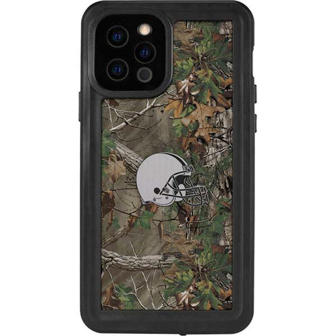 NFL Cleveland Browns Realtree Xtra Green Camo iPhone 12 Pro Waterproof Case
