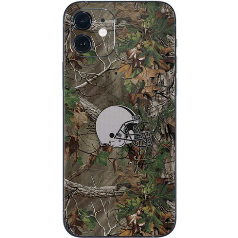 NFL Cleveland Browns Realtree Xtra Green Camo iPhone 12 Skin