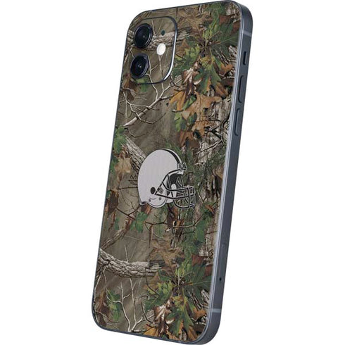 NFL Cleveland Browns Realtree Xtra Green Camo iPhone 12 Skin