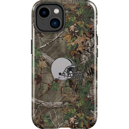 NFL Cleveland Browns Realtree Xtra Green Camo iPhone 15 Plus Impact Case