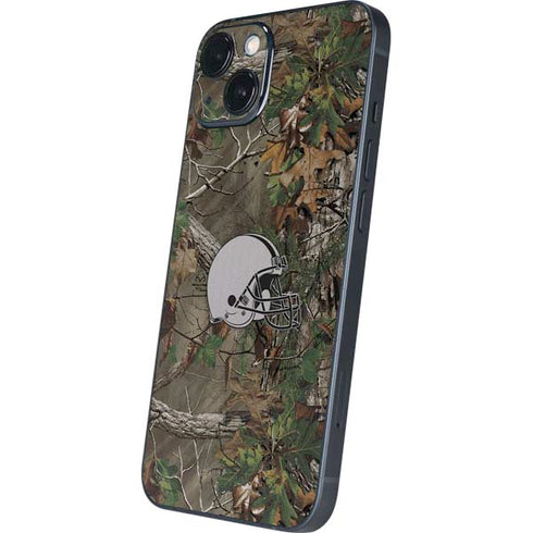 NFL Cleveland Browns Realtree Xtra Green Camo iPhone 15 Plus Skin