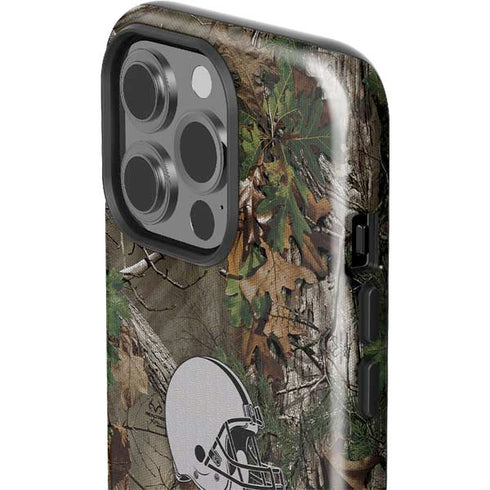 NFL Cleveland Browns Realtree Xtra Green Camo iPhone 15 Pro Impact Case