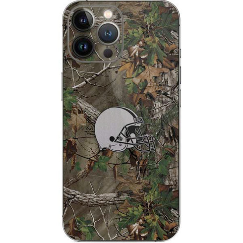 NFL Cleveland Browns Realtree Xtra Green Camo iPhone 14 Pro Max Skin