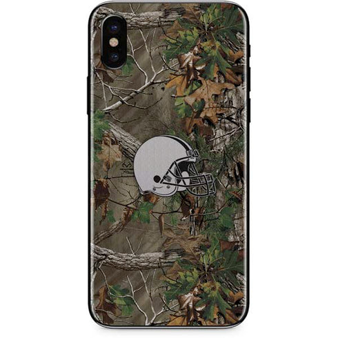 NFL Cleveland Browns Realtree Xtra Green Camo iPhone XS Max Skin