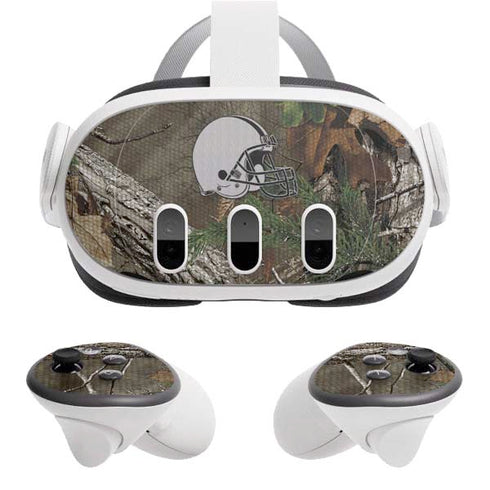 NFL Cleveland Browns Realtree Xtra Green Camo Meta Quest 3 Skin