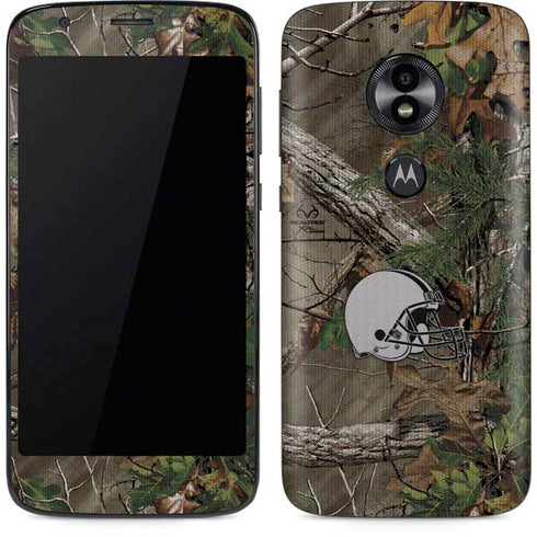 NFL Cleveland Browns Realtree Xtra Green Camo Moto E5 Play Skin