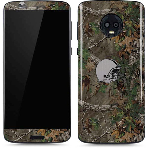 NFL Cleveland Browns Realtree Xtra Green Camo Moto G6 Skin