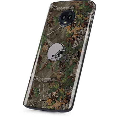 NFL Cleveland Browns Realtree Xtra Green Camo Moto G6 Skin