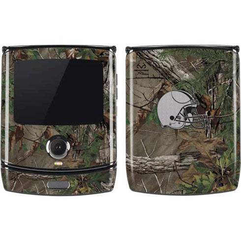 NFL Cleveland Browns Realtree Xtra Green Camo Motorola RAZR Skin