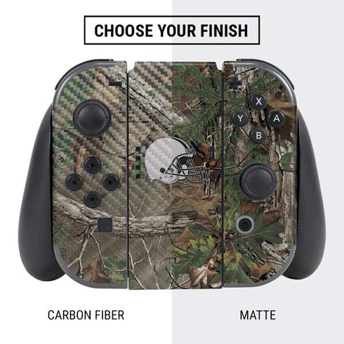 NFL Cleveland Browns Realtree Xtra Green Camo Nintendo Switch Bundle Skin