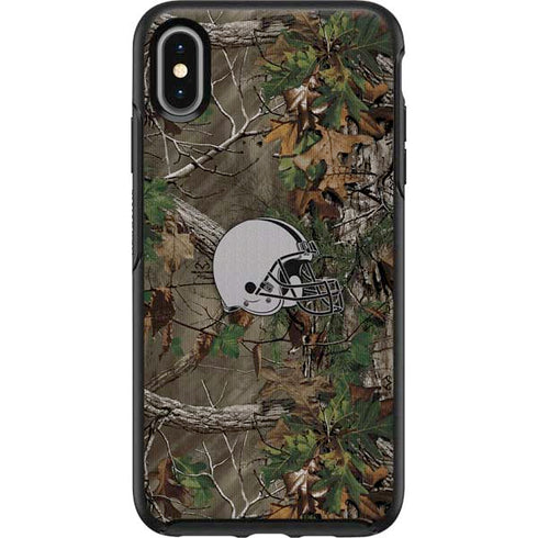 NFL Cleveland Browns Realtree Xtra Green Camo Otterbox Symmetry iPhone Skin