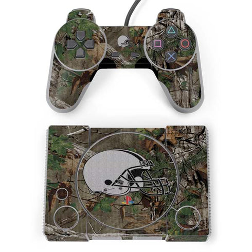 NFL Cleveland Browns Realtree Xtra Green Camo PlayStation Classic Bundle Skin