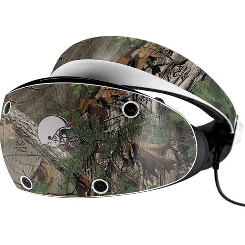 NFL Cleveland Browns Realtree Xtra Green Camo PlayStation VR2 Skin