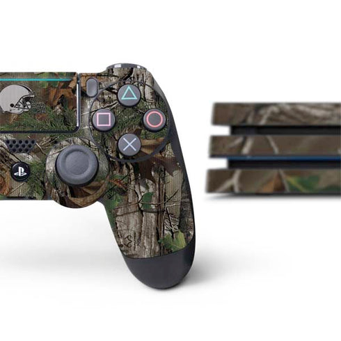 NFL Cleveland Browns Realtree Xtra Green Camo PS4 Pro Bundle Skin