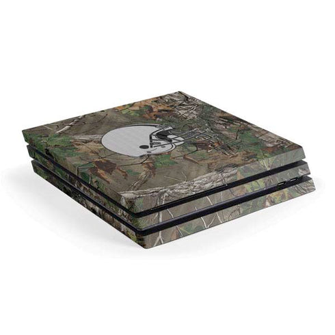 NFL Cleveland Browns Realtree Xtra Green Camo PS4 Pro Console Skin