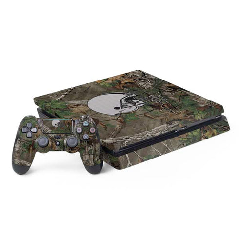 NFL Cleveland Browns Realtree Xtra Green Camo PS4 Slim Bundle Skin