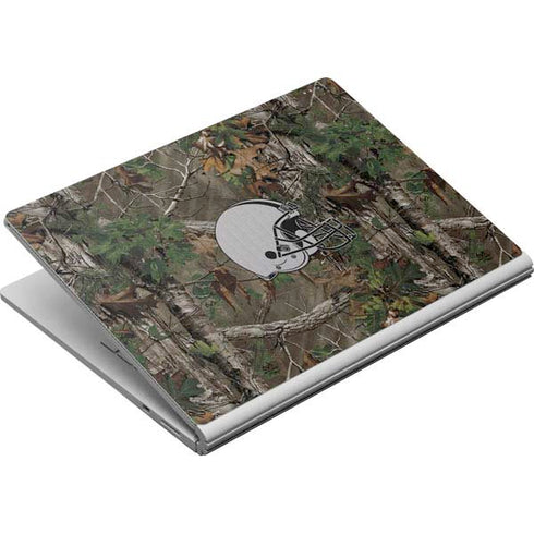 NFL Cleveland Browns Realtree Xtra Green Camo Surface Book Skin