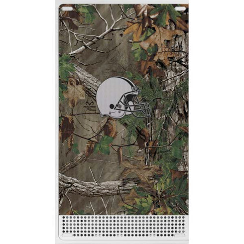 NFL Cleveland Browns Realtree Xtra Green Camo Xbox Series S Console Skin