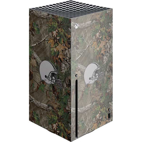 NFL Cleveland Browns Realtree Xtra Green Camo Xbox Series X Console Skin