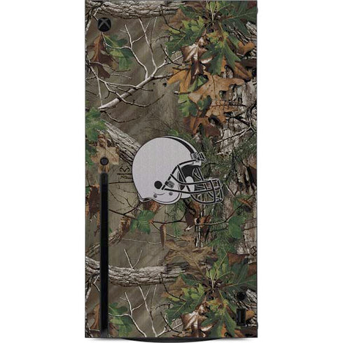 NFL Cleveland Browns Realtree Xtra Green Camo Xbox Series X Console Skin