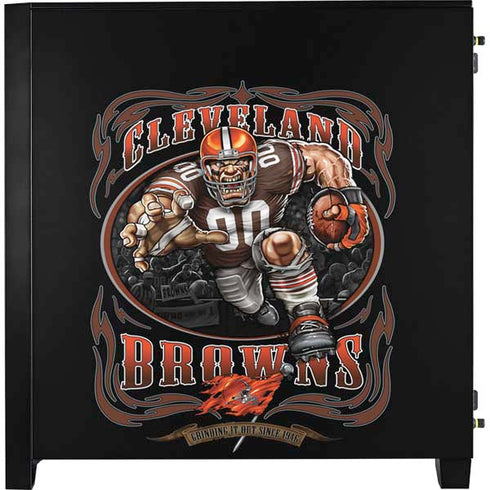 Liquid Blue NFL Cleveland Browns Running Back Corsair 4000D Tempered Glass Mid-Tower ATX Case Skin