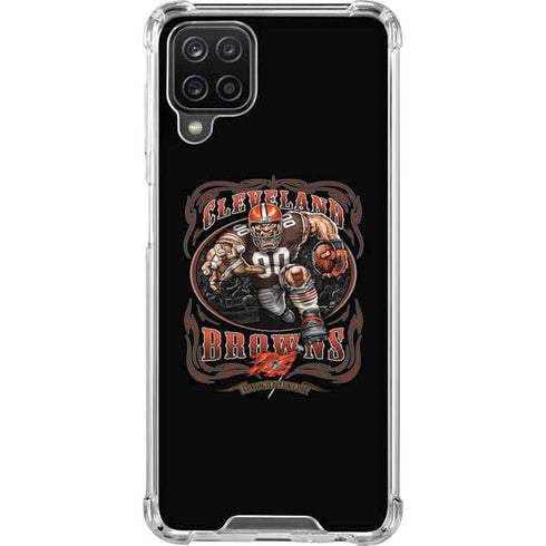 Liquid Blue NFL Cleveland Browns Running Back Galaxy A12 Clear Case