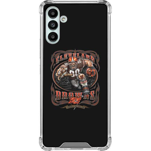 Liquid Blue NFL Cleveland Browns Running Back Galaxy A13 5G Clear Case