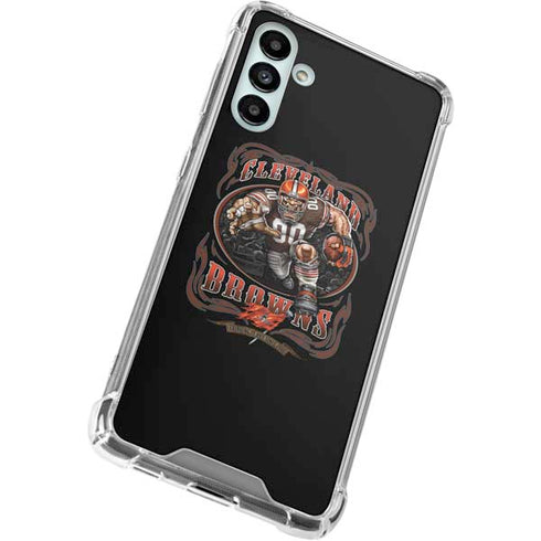 Liquid Blue NFL Cleveland Browns Running Back Galaxy A13 5G Clear Case