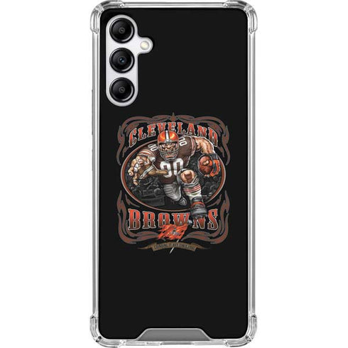 Liquid Blue NFL Cleveland Browns Running Back Galaxy A14 5G Clear Case
