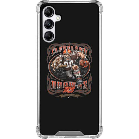 Liquid Blue NFL Cleveland Browns Running Back Galaxy A15 5G Clear Case