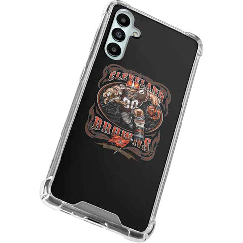 Liquid Blue NFL Cleveland Browns Running Back Galaxy A15 5G Clear Case
