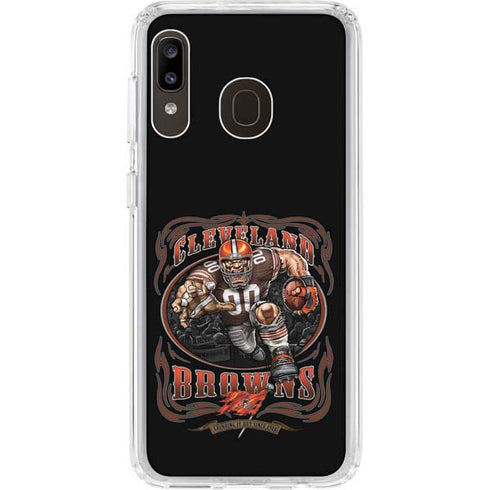 Liquid Blue NFL Cleveland Browns Running Back Galaxy A20 Clear Case