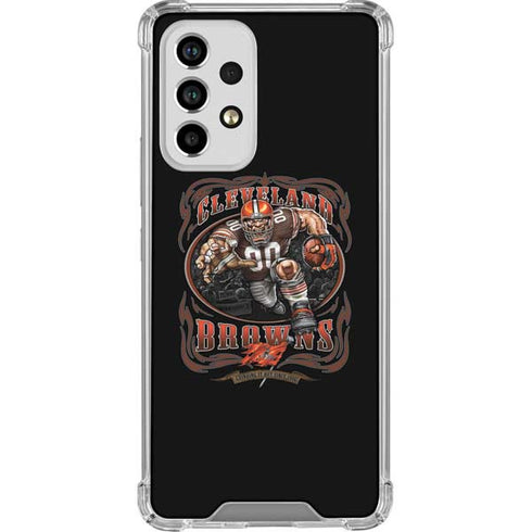 Liquid Blue NFL Cleveland Browns Running Back Galaxy A33 5G Clear Case