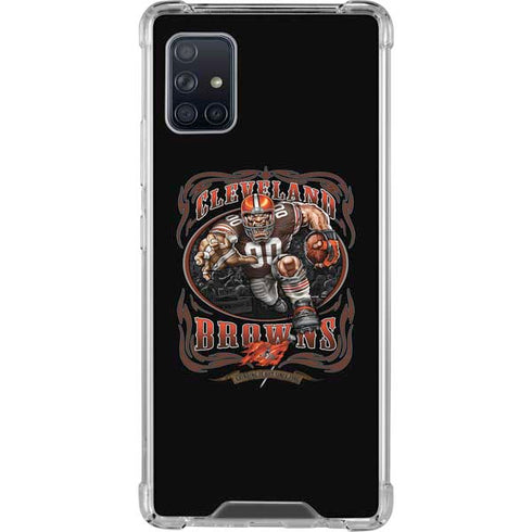 Liquid Blue NFL Cleveland Browns Running Back Galaxy A51 5G Clear Case