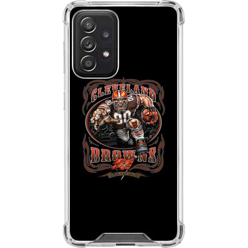 Liquid Blue NFL Cleveland Browns Running Back Galaxy A52 5G Clear Case