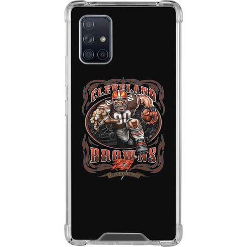 Liquid Blue NFL Cleveland Browns Running Back Galaxy A71 5G Clear Case