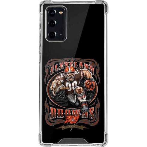 Liquid Blue NFL Cleveland Browns Running Back Galaxy Note20 5G Clear Case