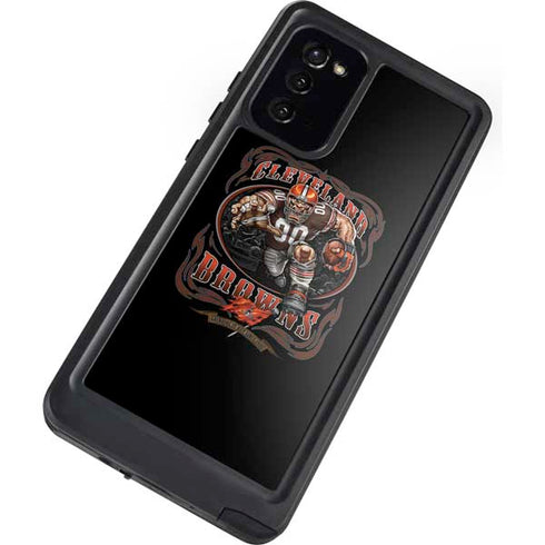 Liquid Blue NFL Cleveland Browns Running Back Galaxy Note20 5G Waterproof Case