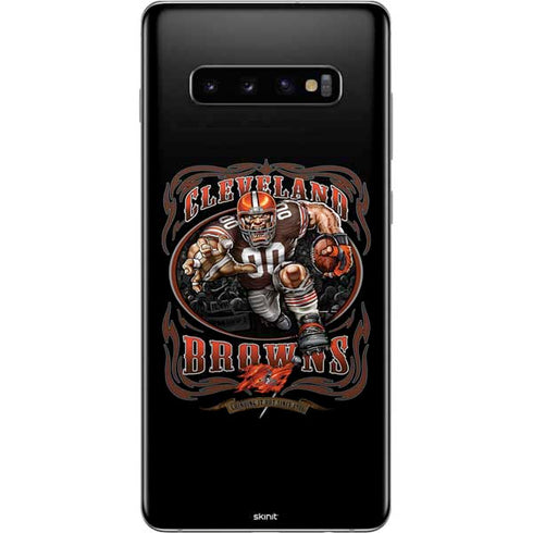Liquid Blue NFL Cleveland Browns Running Back Galaxy S10 Plus Skin