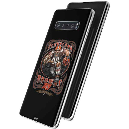 Liquid Blue NFL Cleveland Browns Running Back Galaxy S10 Skin