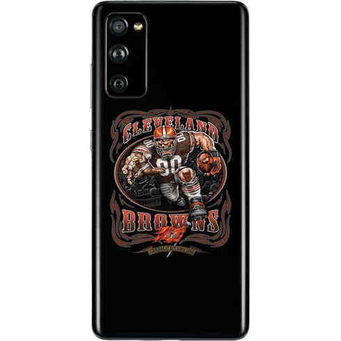 Liquid Blue NFL Cleveland Browns Running Back Galaxy S20 Fan Edition Skin
