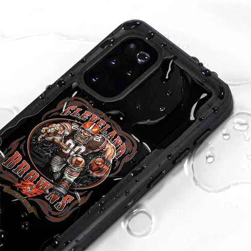Liquid Blue NFL Cleveland Browns Running Back Galaxy S20 Plus Waterproof Case