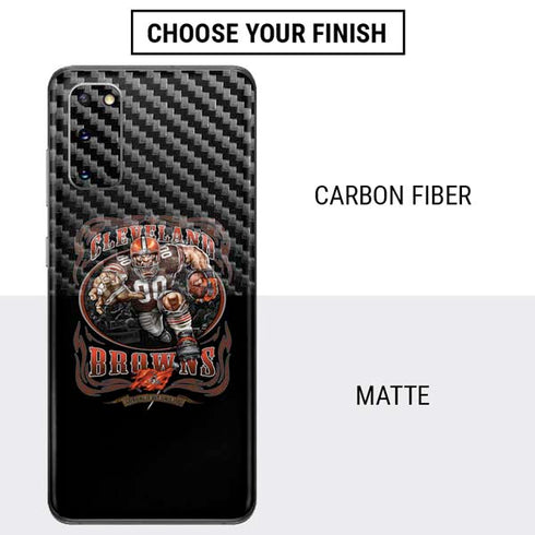 Liquid Blue NFL Cleveland Browns Running Back Galaxy S20 Skin