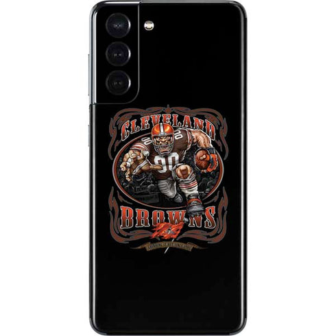 Liquid Blue NFL Cleveland Browns Running Back Galaxy S21 5G Skin